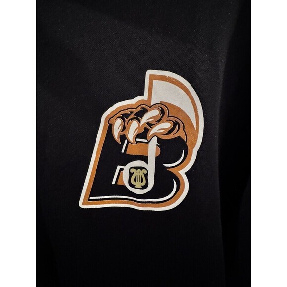 Nike Dri-Fit Jacket Bruins Spellout Logo Black White Medium - Picture 3 of 4